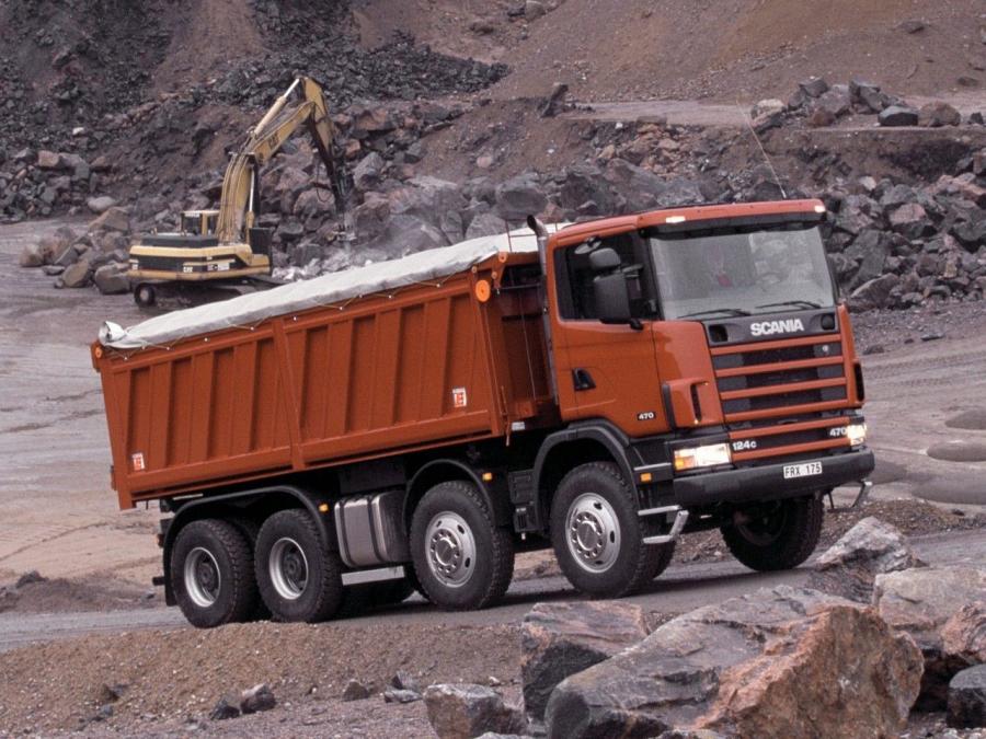  Scania R124CB 470 8x4 Tipper 1995 года  (фото 1 из 2)